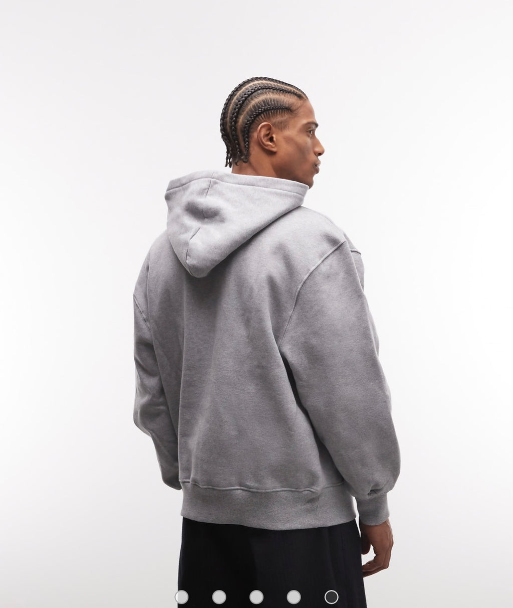 BNL-Wear premium heavyweight oversized hoodie heather gray
