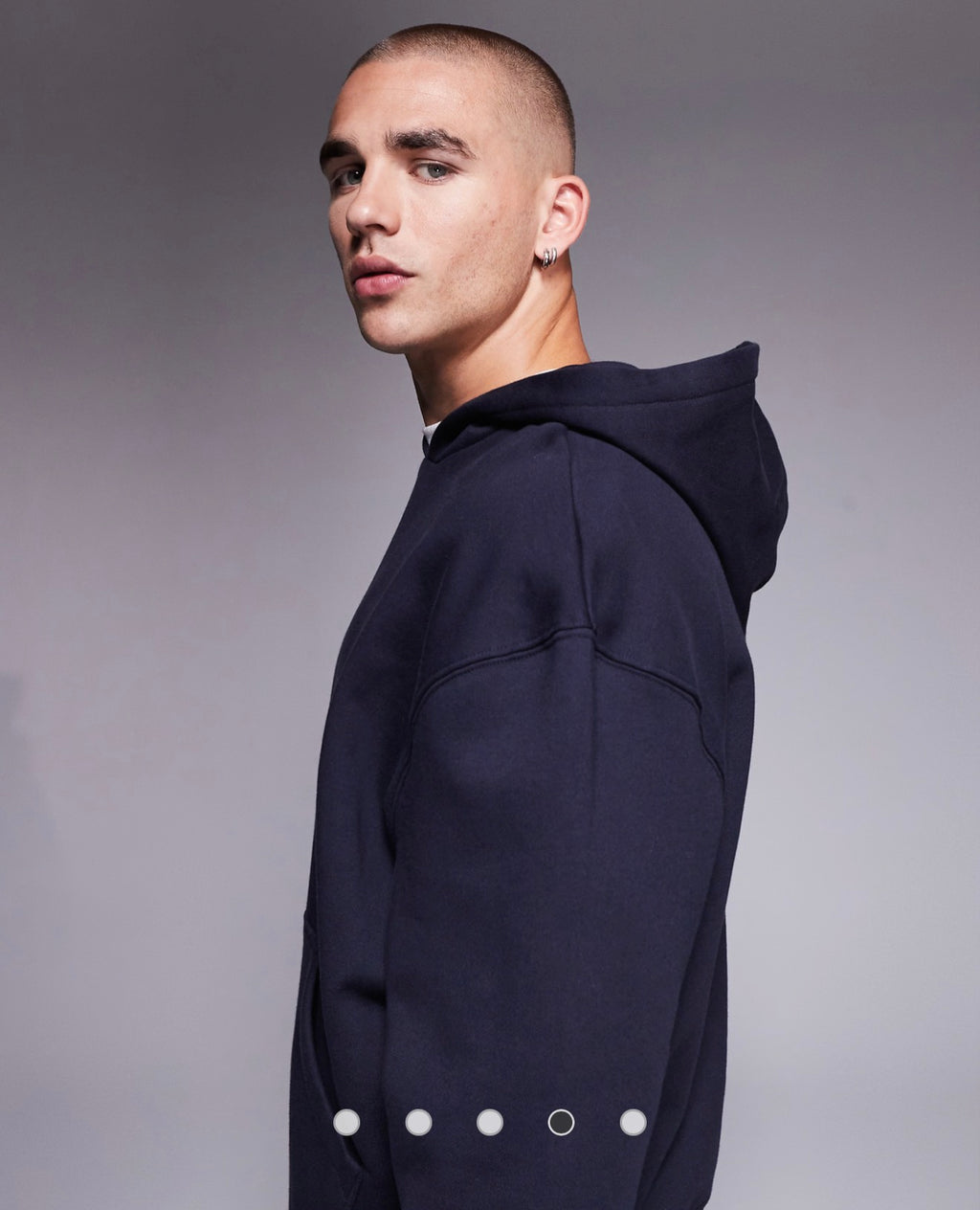 BNL-Wear premium heavyweight oversized hoodie  navy