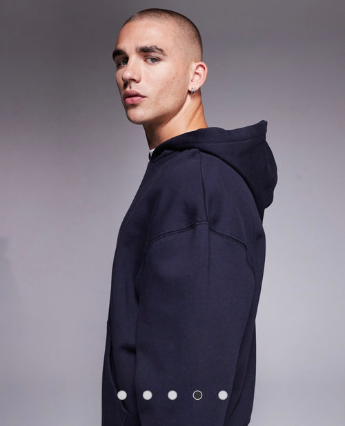 BNL-Wear premium heavyweight oversized hoodie  navy
