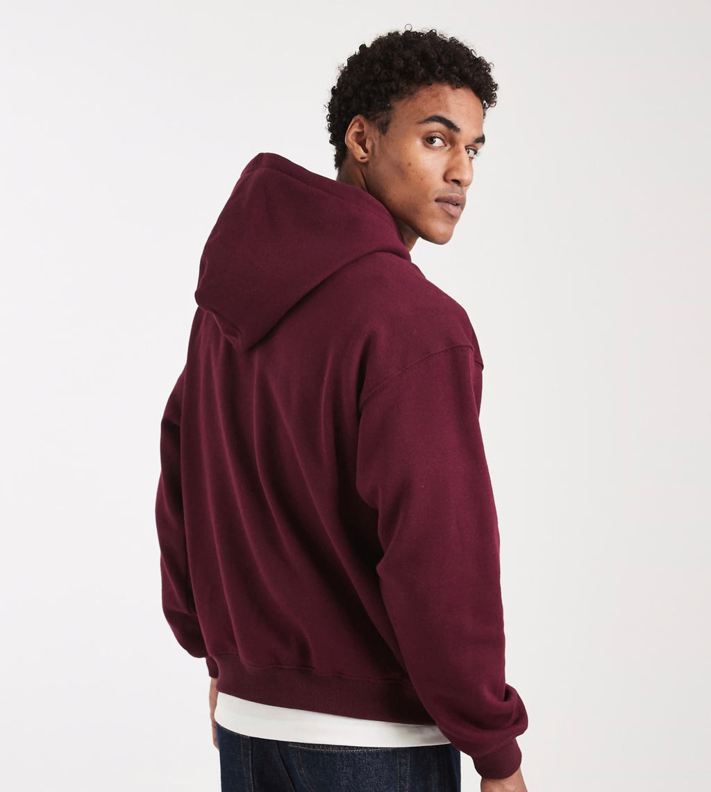 BNL-Wear Cotton On box fit hoodie in velvet plum