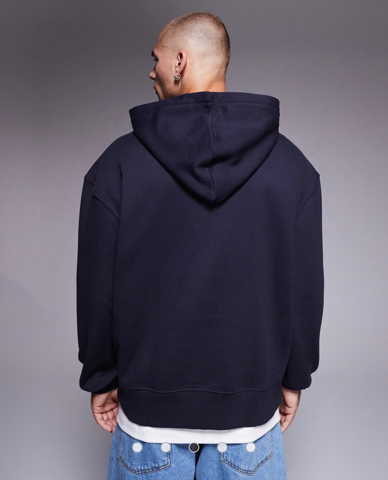 BNL-Wear premium heavyweight oversized hoodie  navy