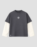 DOUBLE BNL LONG SLEEVE COLOR DARK GREY