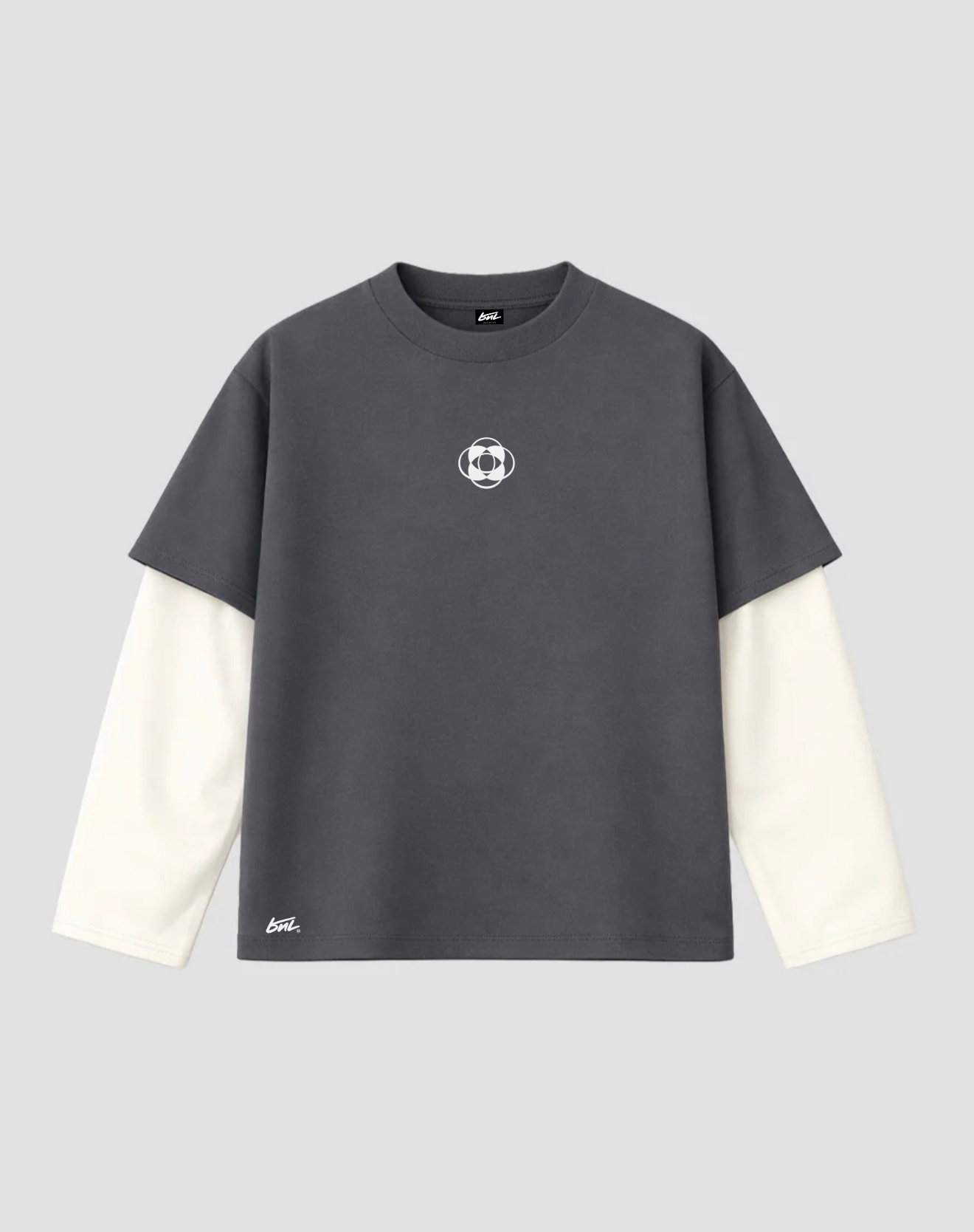 DOUBLE BNL LONG SLEEVE COLOR DARK GREY